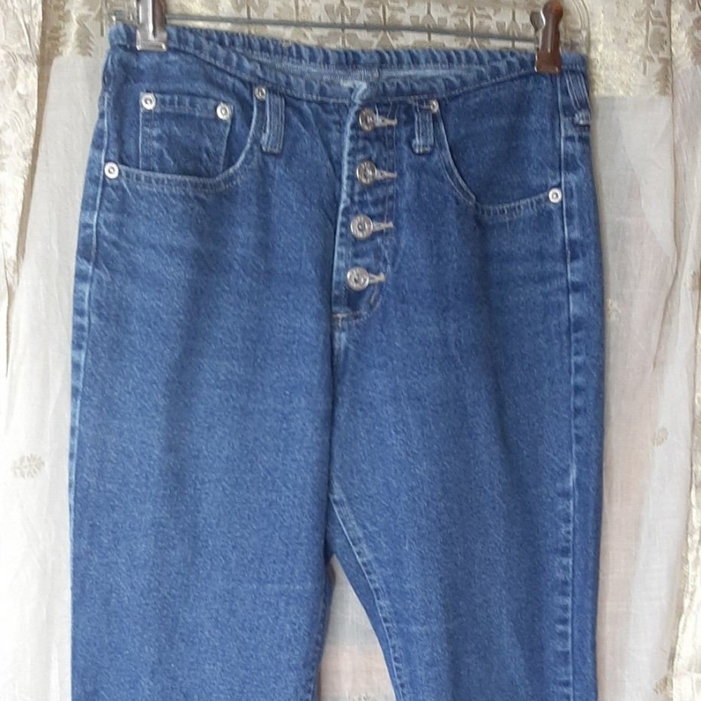 Levi's 725 Vintage button fly jeans flare leg sz 7
